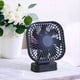 thumbnail image 3 of Mini Ventilador de Escritorio, Ventilador Recargable USB con Temporizador, Viento Fuerte, 3 Velocidades, 7 Hojas de Ventilador, Portátil, Silencioso, Oficina, Camping, Negro, 3 of 5