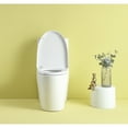 thumbnail image 4 of Holaki 15 5/8 Inch 1.1/1.6 GPF Dual Flush 1-Piece Elongated Toilet with Soft-Close Seat - Gloss White, 4 of 9