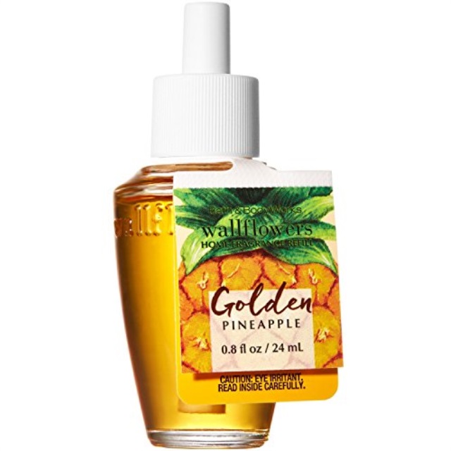 BATH /& BODY WORK WALLFLOWERS GOLDEN PINEAPPLE HOME FRAGRANCE NIGHT LIGHT PLUG IN