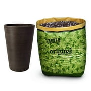 Algreen Valencia 12x18 Inch Planter Pot w/ Roots Potting Soil, 1.5 CuFt