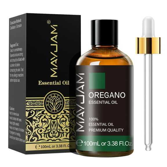 MAYJAM 100ML Oregano Essential Oil for Skin, 100% Pure And Natural Oregano Oil, Premium Grade Essential Oils for Diffuser, Aromatherapy, Soap And Candle Making