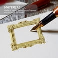 thumbnail image 4 of 20 Pcs Vintage Picture Frames Gold Photo Frames Mini Picture Frames Gold Decor DIY Picture Frame Photo Frame Ornaments Accessories Resin, 4 of 6