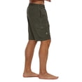 thumbnail image 3 of Tyhengta Men's Quick Dry Swim Trunks Mesh Lining Beach Board Shorts with Pockets Armygreen M, 3 of 8