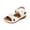 White, variant on Homesteed Women's Roman Sandals Casual Summer Open Toe Wedge Platform Shoes Elastic Buckle Hollow Out Comfortable Walking Outdoor Sandals White