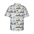 thumbnail image 3 of Goofa Lion Hippo Elephant On The Car Hawaiian Shirt for Men, Unisex Summer Beach Casual Short Sleeve Button Down Shirts,Aloha Tropical Floral print shirt-Large, 3 of 9