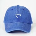 thumbnail image 2 of Ball Caps Women Stylish Unisex Baseball Cap with Heart Print Design for Sporty Casual Daily Wear in All Seasons, 2 of 3
