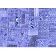 thumbnail image 1 of Ahgly Company Indoor Rectangle Patchwork Blue Transitional Area Rugs, 6' x 9', 1 of 4