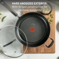 thumbnail image 2 of T-fal Ultimate Hard Anodized Nonstick Cookware, Deep Fry Pan, 10 Inch, Black, 2 of 8