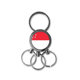 thumbnail image 1 of Singapur bandera nacional país símbolo Mark patron de Asia Llavero de metal de acero inoxidable Llavero Anillo de cadena Llavero, 1 of 3