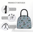 thumbnail image 4 of Fotbe Camping Caravan Bolsa de Almuerzo con Estampado, Lonchera Aislada, Contenedor de Comida Reutilizable Tipo Cooler a Prueba de Fugas, 4 of 6