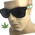 thumbnail image 4 of grinderPUNCH Adult Marijuana Hollyweed 80's Style Sunglasses Mens Weed Shades Retro Vintage Rock, 4 of 4