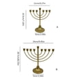 thumbnail image 5 of YongCo Hanukkah Candle Stand Festive Celebration Candle Holder 7/9 Branch for 0.51in Candle Detachable For Home Decor, 5 of 16