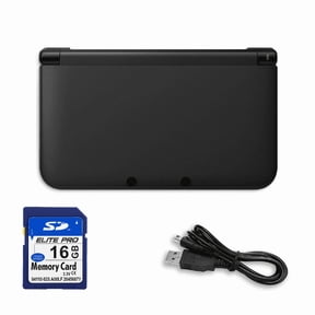 Restored Nintendo 3DS XL/LL Game Console with RetroFam 16GB Card, Black (Refurbished)