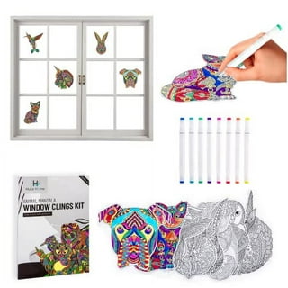 SUNGEMMERS Window Art Suncatcher Arts and Crafts Kits for Kids 6 7 + Years  Old - Great Crafts for Girls Ages 8-12, Valentines Gifts for Kids, Easter