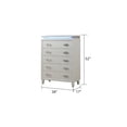 thumbnail image 6 of Galaxy Home Furniture Passion LED Chest, Milky White, 5 Drawers, 52"H x 38"W x 17"D, Residential, 6 of 6
