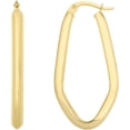 thumbnail image 3 of Floreo 10k Yellow Gold 38mm Geometric Oval Hoop Earrings, 3 of 4