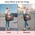 thumbnail image 5 of Pioneer Flower Floral Print Pattern Travel Tote Bags for Women Carry On,Large Weekender Bags for Women Travel,Multi Functional Duffle Bag for Work,Shopping,Sports, 5 of 5