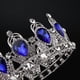 thumbnail image 3 of Preciosa tiara de cristal, corona de boda, accesorios nupcial, tiaras de de imitación Azul Yuyangstore coronas de tiaras mujeres, 3 of 8