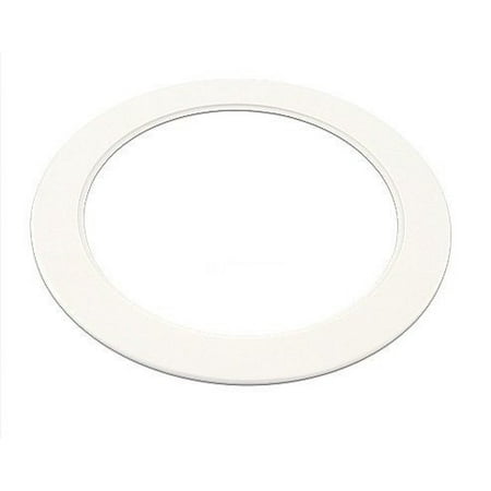 plastic white light trim ring recessed can 6 inch over size