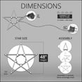 thumbnail image 4 of Kringle Traditions 48” Warm White LED Star Light, Fold-Flat Christmas Lighted Star, Outdoor, 4 of 8
