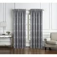 thumbnail image 3 of Oliva Gray Arcadia Embroidered Panel - 54x90" Silver, 3 of 5