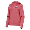 thumbnail image 2 of Women's Antigua  Heather Red Rutgers Scarlet Knights Justice Pullover Hoodie, 2 of 3