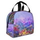 thumbnail image 2 of Easygdp Colorful Purple Cosmos Flower Bolsa Térmica Premium - Tela Oxford Impermeable, Gran Capacidad, Bolsillo Frontal, Unisex para Trabajo, Escuela, Actividades al Aire Libre y Picnics, 2 of 8