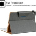 thumbnail image 5 of Dteck iPad 9.7 Case 2018/2017 iPad 6th Generation Case / iPad 5th Generation Case / iPad Air 2 Case / iPad Air Case, Multi-Angle Viewing Stand PU Leather Cover with Pocket,Pure Gray, 5 of 7