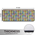 thumbnail image 5 of Kitchen Rugs Sets Of 2,Multi Color Diamond Checkerboard Checkered Pattern Anti Fatigue Kitchen Mat Rugs Non Slip Washable,Decorative Kitchen Floor Mats for Kitchen,Sink,Laundry,17"x47"+17"x47", 5 of 5