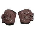 thumbnail image 4 of Botas de menudillo de caballo, botas transpirables con absorción de impactos, perforadas, para patas traseras de caballo, para protección contra lesiones de menudillo, marrón, M, 4 of 5