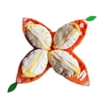 thumbnail image 1 of Juguete de peluche con sonido para perros, juguete para mascotas con forma de fruta, multifuncional. Naranja, 1 of 9