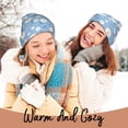 thumbnail image 4 of Lsque Daisies Flowers Pattern Knitted Beanie, Unisex Winter Hat, Knit Hat Winter Beanies Thick Fisherman Beanies Cuffed Plain Skull Caps, 4 of 6
