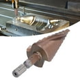 thumbnail image 1 of Stepped Drilling Bits, Multifunctional Easy Installation Spiral Grooved Split Tip Step Drill Bit  for Iron Wood, 1 of 8