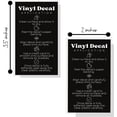 thumbnail image 2 of Vinyl Decal Application Instruction Cards  50 Pack  2x3.5 inches Business Card  Vinyl Decal Supplies  Black and White Design, 2 of 7