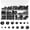 Black, variant on 100 Pack 304 A2-70 M4 Nylon Lock Nuts | 100 Pack 304 A2-70 Stainless Steel M4 Nylock Nuts, Anti-Loose, for Mini Light Duty Industrial & Home Fastening