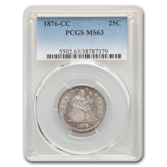 1876-CC Liberty Seated Quarter MS-63 PCGS