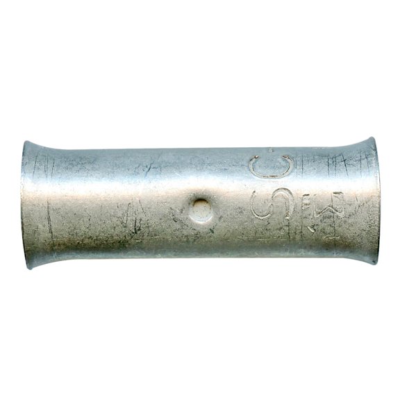 Tinned Copper 2 AWG Gauge Butt Splice Connector Wire Terminal Battery Cable End - 10 Pack