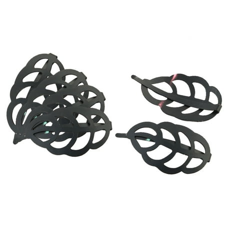 Women Metal Leaf Shaped Bobby Pin Snap Hair Styling Clip Hairpin