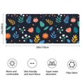 thumbnail image 3 of Pioneer Flower Floral Print Pattern Bathroom Rugs Mat, Non Slip Microfiber Bathroom Rug with Rubber Backing, Soft Mats for Bathroom Floor Tub Shower, 24"x60", 3 of 5