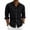 Black, variant on GrmtClth Mens Button Down Shirt Long Sleeve Linen Shirt Casual Beach Vacation Dress Shirt Summer Big and Tall Textured Shirt with Pocket Black XL
