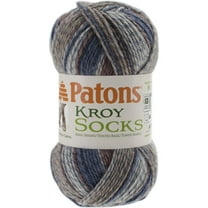 Patons Kroy Socks Yarn-Blue Brown Marl