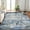 Blue, variant on Washable Area Rugs 9'x12' Non-Slip Modern Abstract Soft for Living Room Entryway Bedroom, Print Pattern, Teal Blue Orange Rust Red Coloreful