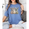 thumbnail image 3 of Ink Printed Image NOT a Quilt Patch - Camo Bunny Trio Easter Graphic Tee Blue Jean Shirt Adult Large, 3 of 8