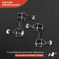 thumbnail image 6 of A-Premium 8Pcs Front Sway Bar Link Stabilizer Link Tie Rod End Lower Ball Joint Compatible with Honda Civic 2003 2004 2005 2006 2007, 6 of 9