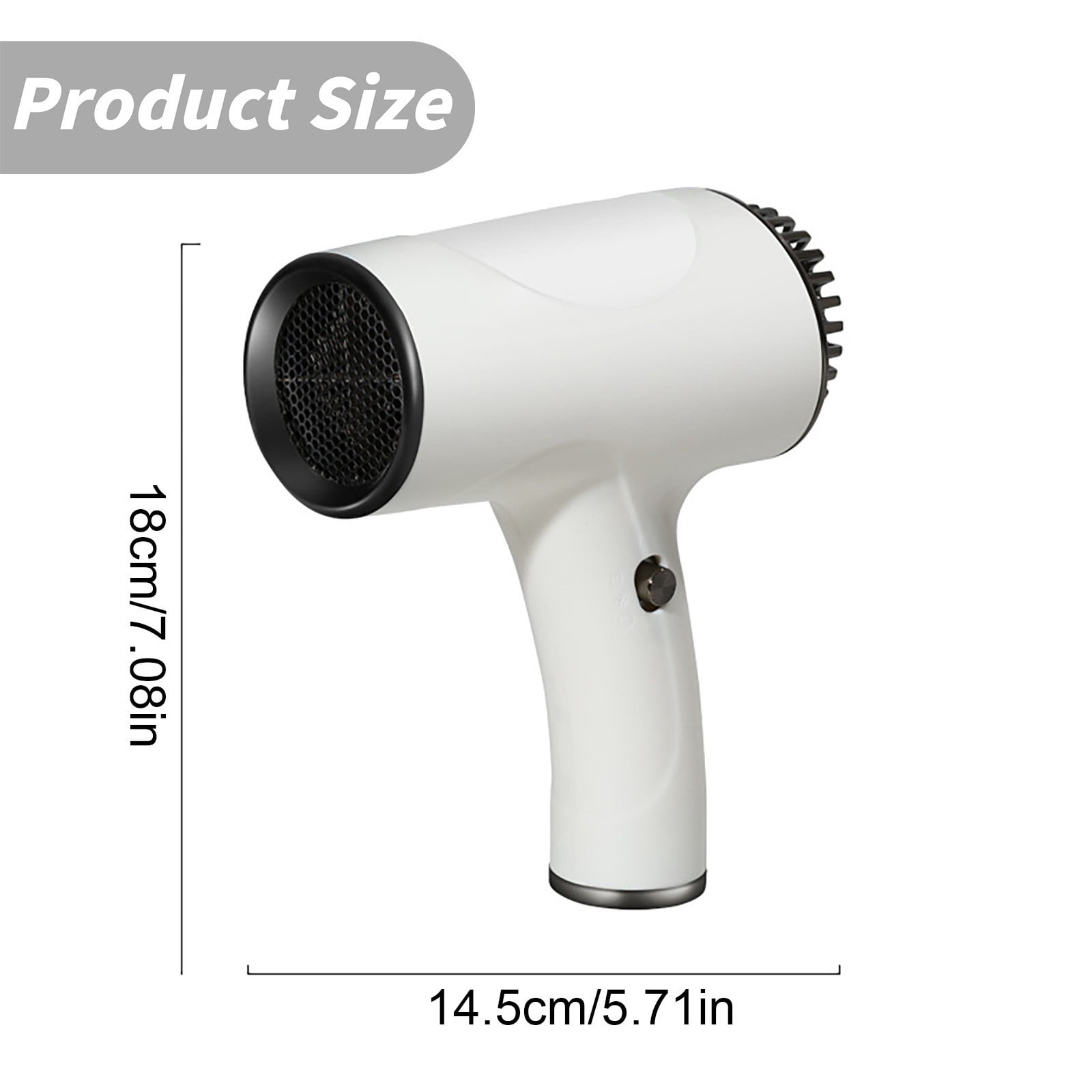MOQIN Wireless Charging Portable Hair Dryer 500W ,Portable Lightweight Fast Drying Negative Ion Hairdryer Blowdryer For Normal & Curly Hair Portable Cordless Heater Outdoor Home & Travel