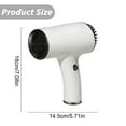thumbnail image 2 of BINGLI Ionic Hair Dryer, 500W Brushless Motor, Smart Thermo-Control, Negative Ion Fast Drying, Quiet Lightweight Blow Dryer, Cold Air & Heat Settings, for Home Travel Salon, Black, 2 of 9
