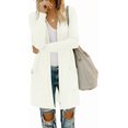 thumbnail image 1 of MISFAY Women's Cardigans Long Sleeve with Pockets - Open Front Lightweight Cardigan, 1 of 5