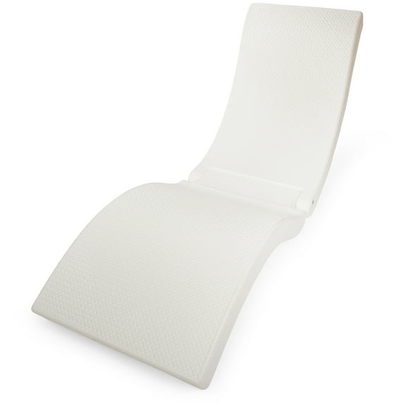 SwimWays Terra Sol Sonoma 2-in-1 Pool Float and Patio Chaise Lounge Chair, White