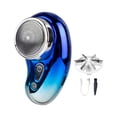 thumbnail image 3 of Mini Recortadora de barba eléctrica Perfecl para hombres portátil azul, 3 of 8