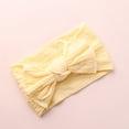 thumbnail image 1 of ZAXARRA Baby Girl Ribbon Elastic Headbands Bowknot Stretch Turban Head Wrap, 1 of 7